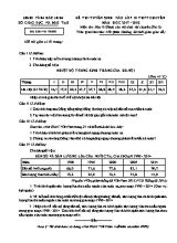 Đề thi tuyển sinh vào Lớp 10 THPT chuyên môn Địa lý - Năm học 2017-2018 - Sở giáo dục và đào tạo Bắc Ninh